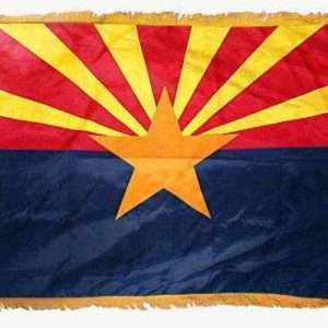 Arizona State Flag - 3x5 Nylon with Pole Hem & Fringe