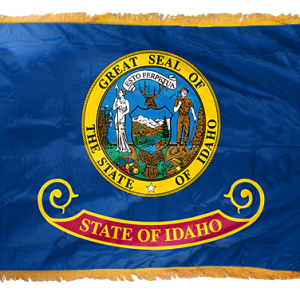 Idaho State Flag - 3x5 Nylon with Pole Hem & Fringe