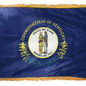 Kentucky State Flag - 3x5 Nylon with Pole Hem & Fringe
