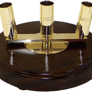 Three-Hole Signature Mahogany Floor Stand