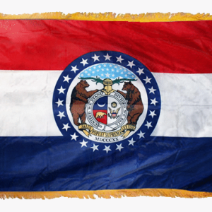 Missouri State Flag - 3x5 Nylon with Pole Hem & Fringe