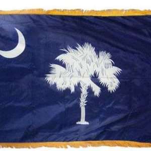 South Carolina State Flag - 3x5 Nylon with Pole Hem & Fringe