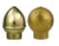 Indoor flagpole finials
