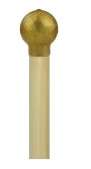 Brass rod with round knob end