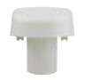 White plastic filter cartridge for water purification systems.