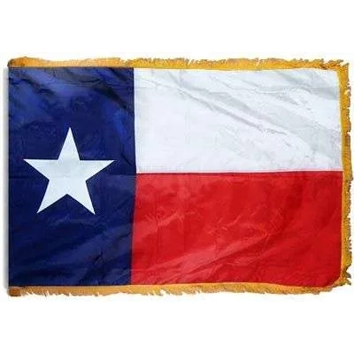 Texas state flag with star and stripes