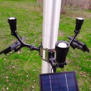 Extreme Commercial Solar Flagpole Light CREE - FIXED
