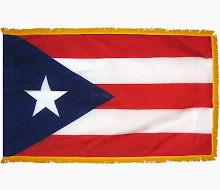 Puerto Rican flag on a white background.