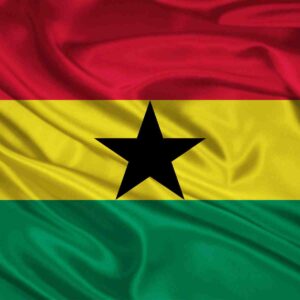 Flag of Ghana with star emblem