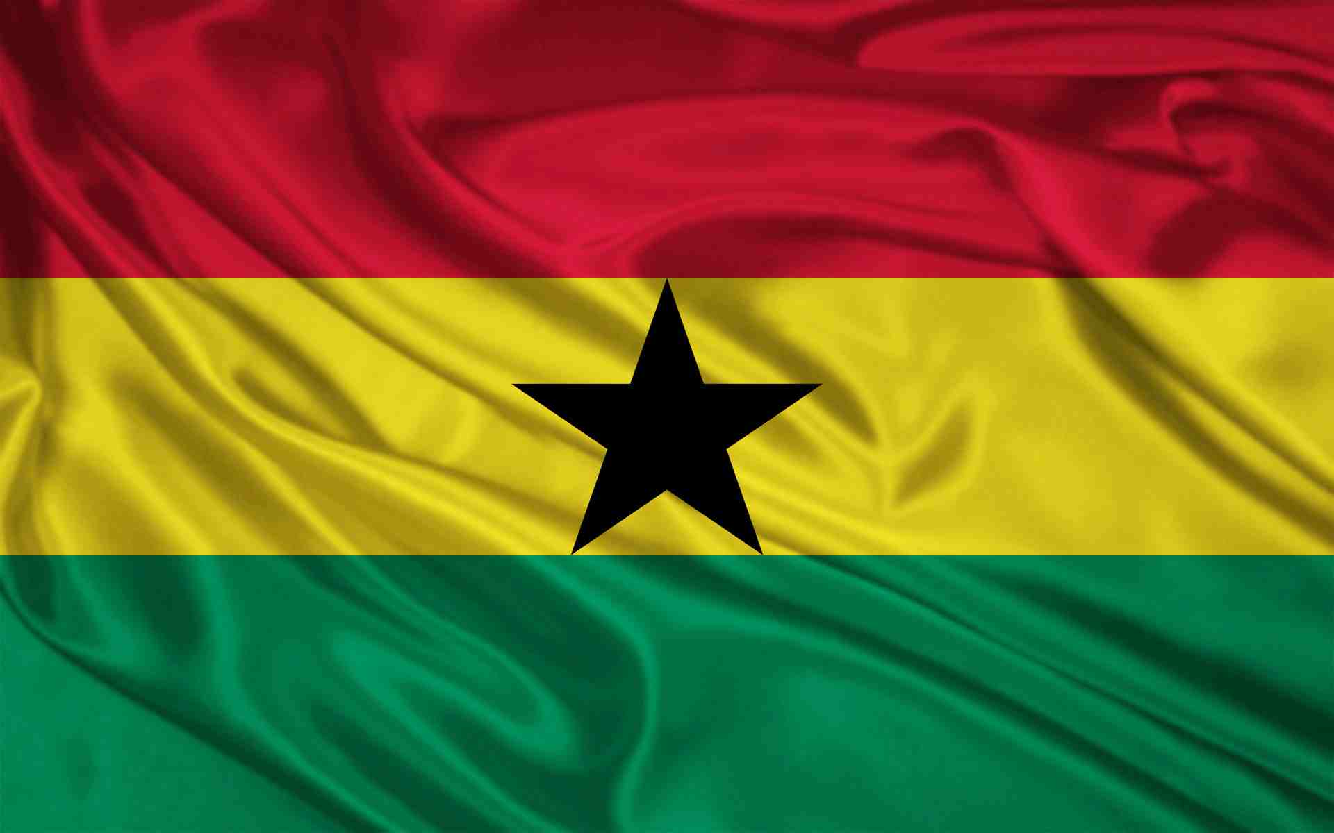 Flag of Ghana with star emblem