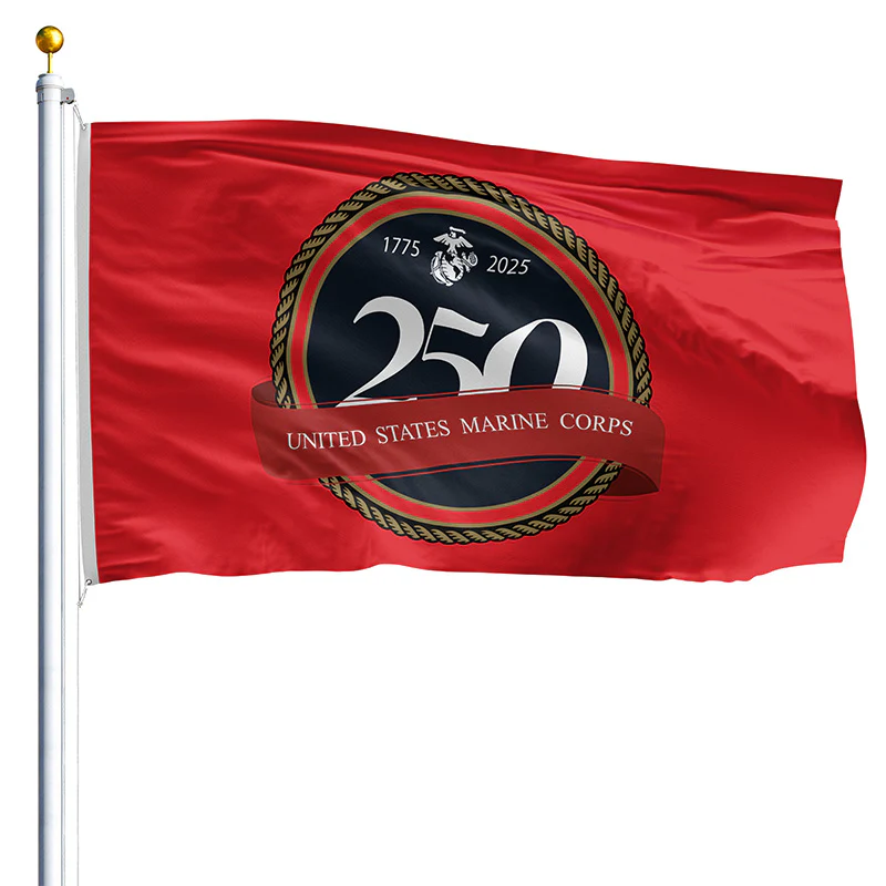 250th United States Marine Corps anniversary flag