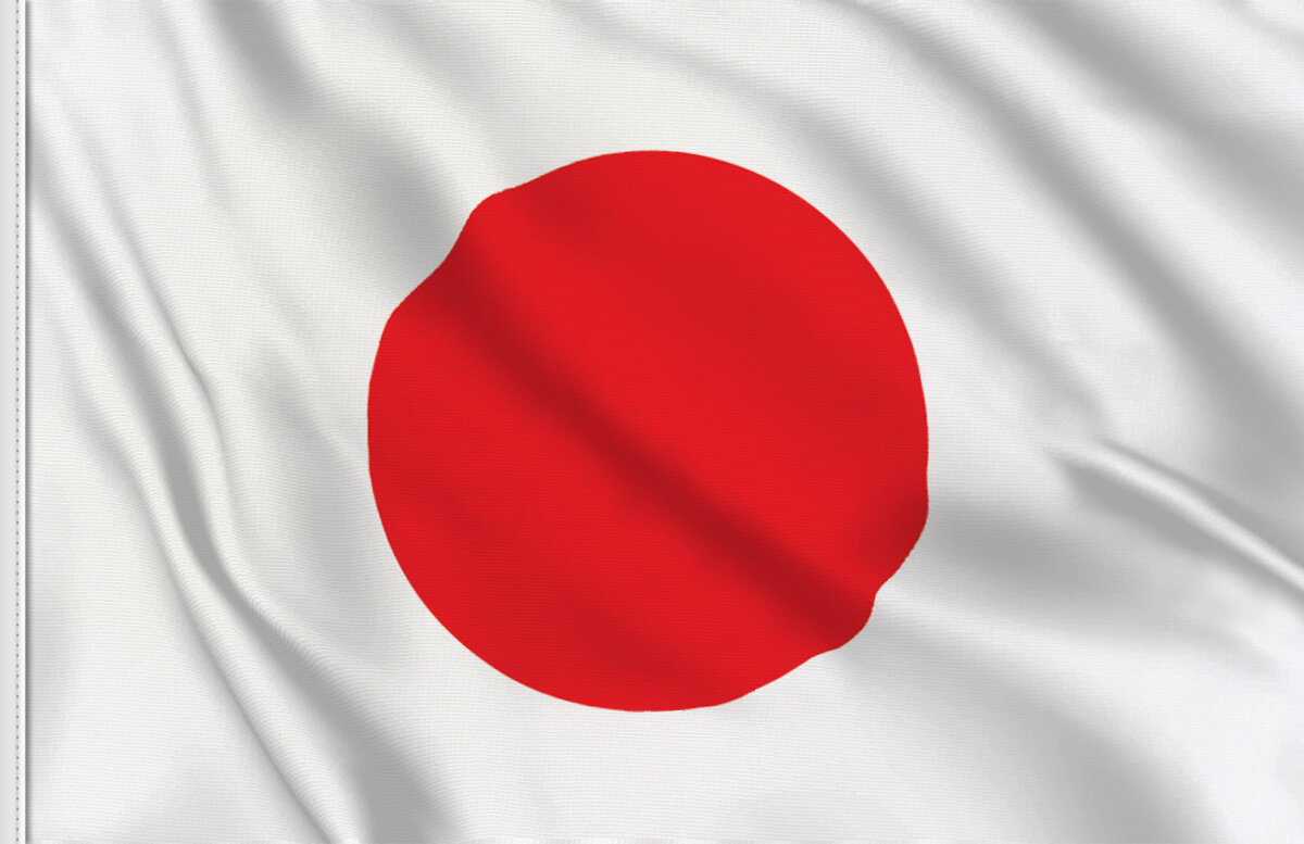 Flag of Japan with red circle