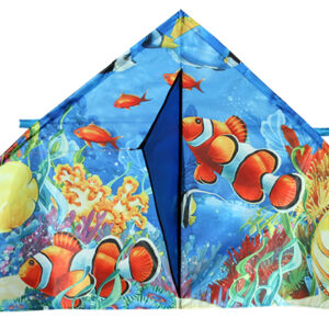 Colorful clownfish kite with ocean design