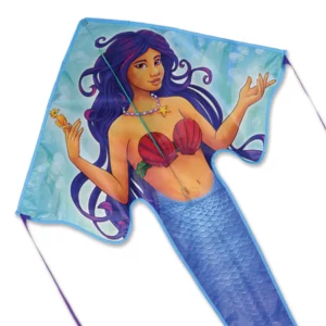 Colorful kite featuring a mermaid design.