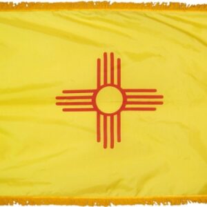 New Mexico state flag with Zia symbol