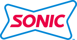 Sonic Drive-In logo in blue and red