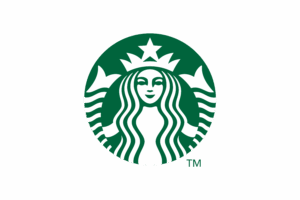 Starbucks logo with green mermaid design