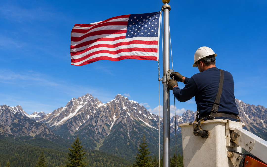 Flagpole Installation & Service: Why Professional Maintenance Protects Your Investment